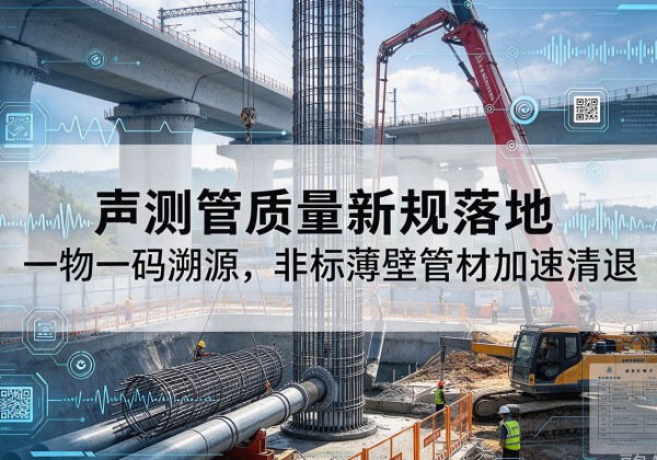 桓仁声测管质量新规落地，一物一码溯源，非标薄壁管材加速清退