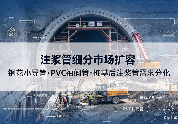 桓仁注浆管细分市场扩容，隧道钢花小导管、PVC 袖阀管、桩基后注浆管需求分化